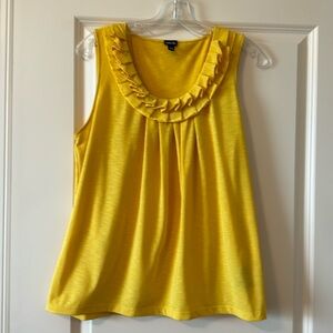 rafaella Yellow Sleeveless Top, Size L